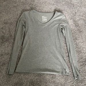 Gray vneck